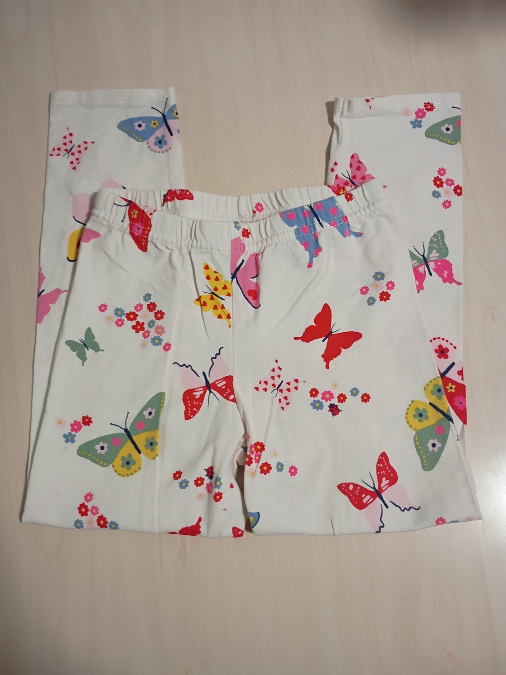 John Lewis & PartnersWhite Girls Butterfly Pants - Multicolor Butterflies